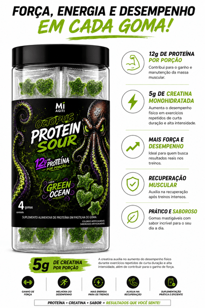 Gummy Protein Sour 12g de Proteína - OCTOPUSOCTUGUMMYGummy Protein Sour 12g de Proteína