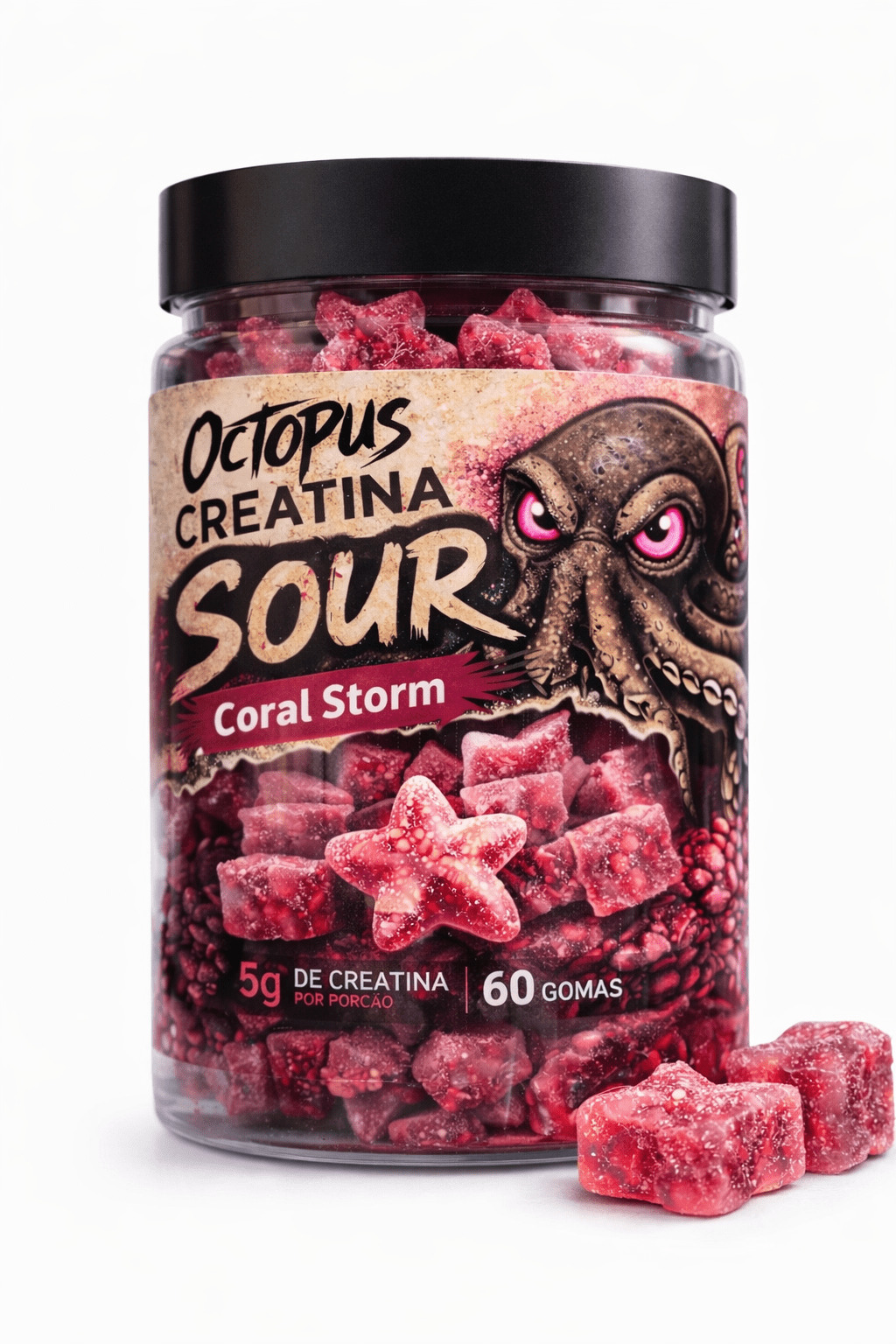 Kit 3 sabores Octopus Mirtilo / Maçã Verde / Framboesa gummies Creatina 5g - OCTOPUSKITOCTOPUSKit 3 sabores Octopus Mirtilo / Maçã Verde / Framboesa gummies Creatina 5g