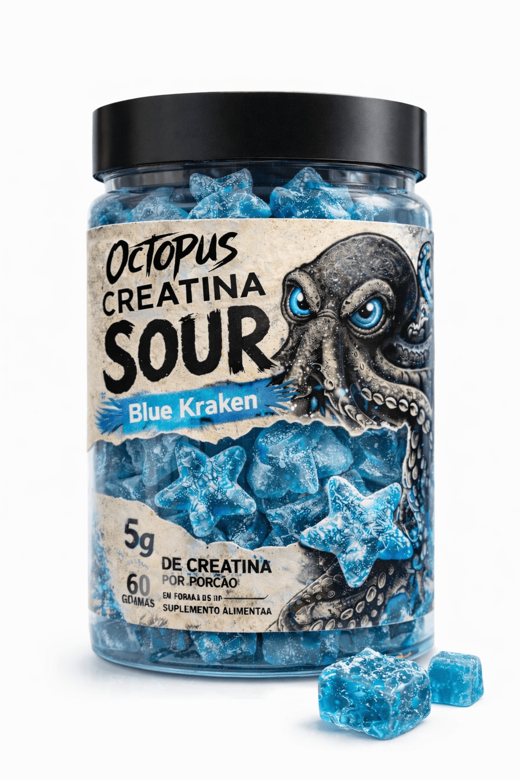Kit 3 sabores Octopus Mirtilo / Maçã Verde / Framboesa gummies Creatina 5g - OCTOPUSKITOCTOPUSKit 3 sabores Octopus Mirtilo / Maçã Verde / Framboesa gummies Creatina 5g