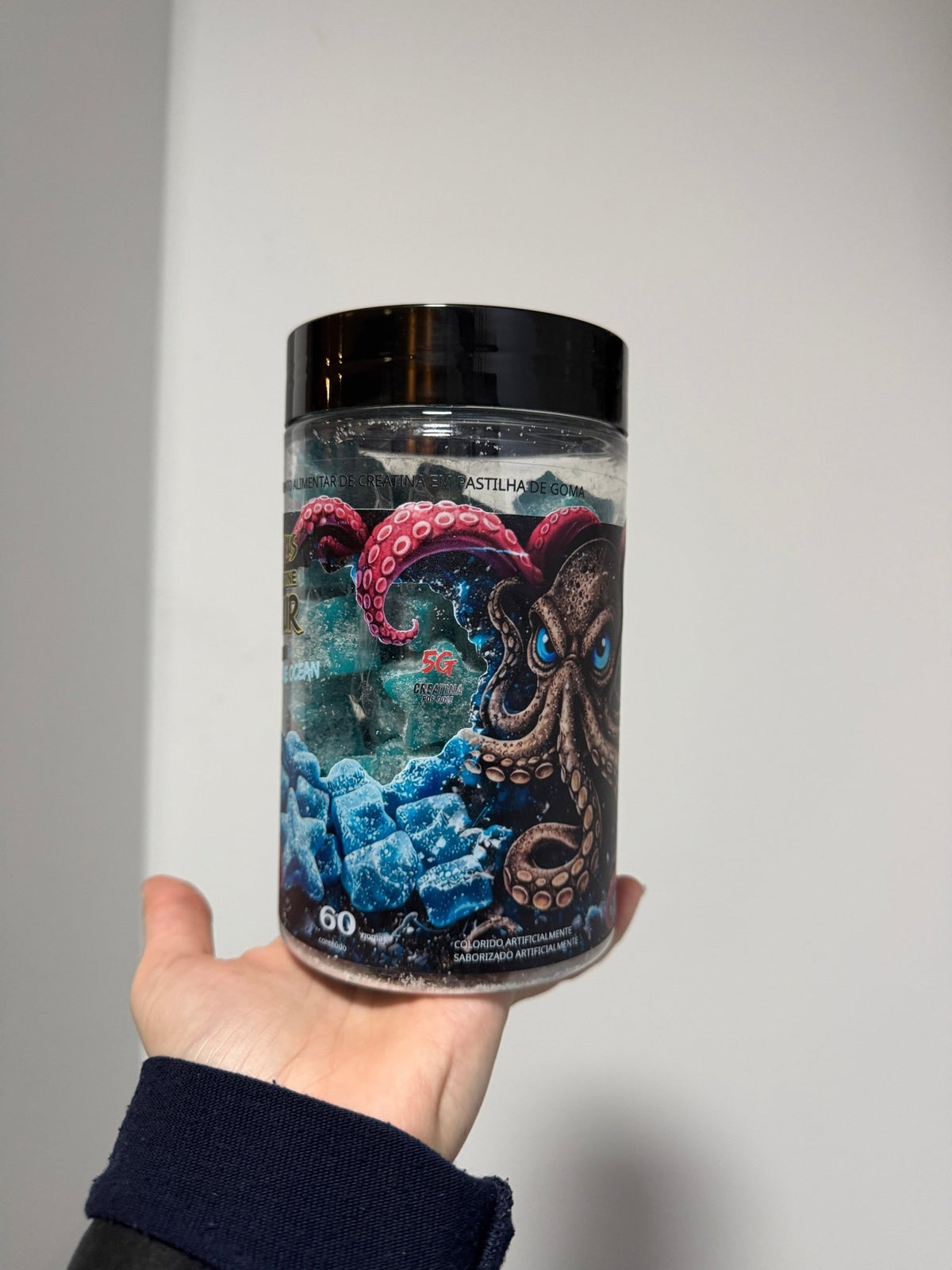Octopus Blue Kraken Mirtilo GeladoBlue 60 gummies Creatina 5g - OCTOPUSOCTUBLUE-1Compre 1 unidadeOctopus Blue Kraken Mirtilo GeladoBlue 60 gummies Creatina 5g