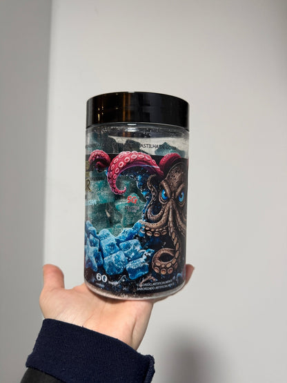 Octopus Blue Kraken Mirtilo GeladoBlue 60 gummies Creatina 5g - OCTOPUSOCTUBLUE-1Compre 1 unidadeOctopus Blue Kraken Mirtilo GeladoBlue 60 gummies Creatina 5g