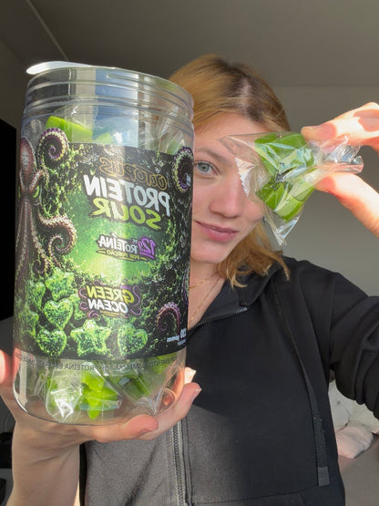 Octopus Protein Sour Green Ocean – Goma de Proteína Azedinha | 12g de Proteína por Porção - OCTOPUSOCTUGUMMYOctopus Protein Sour Green Ocean – Goma de Proteína Azedinha | 12g de Proteína por Porção
